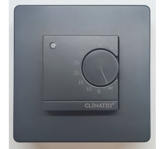 Изображение товара Электронный терморегулятор IQWATT CLIMATIQ механическое управление CLIMATIQ FM черный 20670