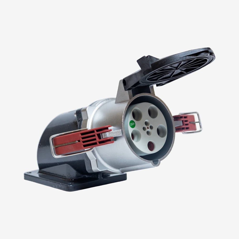 Изображение товара Розетка встраиваемая наклонная (угловая) Voltz 250А 3P+N+E 380-690V IP67 SA556S67 Изображение товара Розетка встраиваемая наклонная (угловая) Voltz 250А 3P+N+E 380-690V IP67 SA556S67