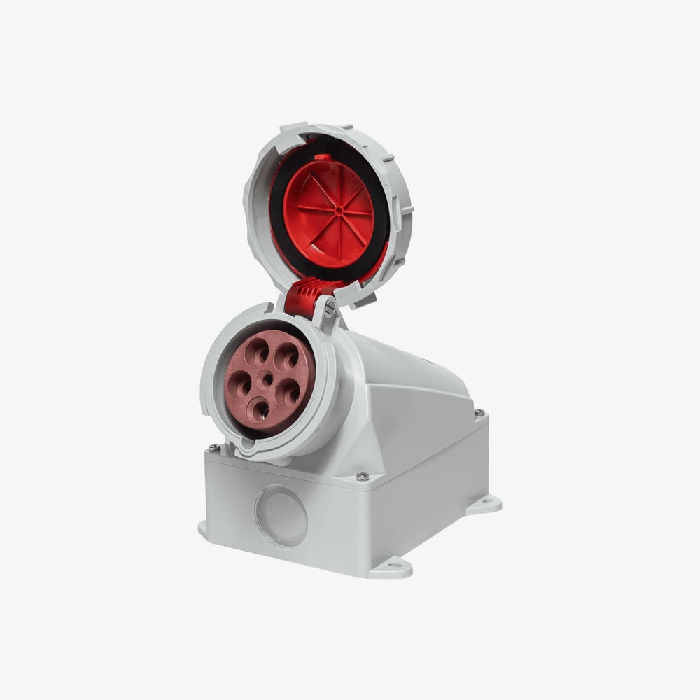 Розетка накладная Voltz 63 А, 380-415 В, 3P+N+E, quick connect, IP67 SW356S67