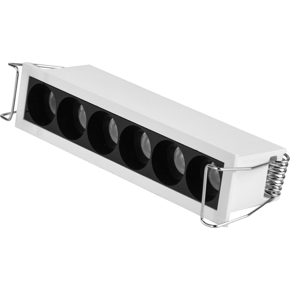 Изображение товара Светильник встраиваемый ST LUCE белый LED 1*7W 3000K 550Lm Ra 24 IP20 L125xW30xH36 170-240VV ST762.532.07