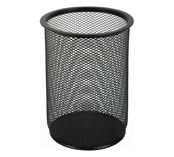 Изображение товара Подставка-органайзер BRAUBERG Germanium металлическая, круглое основание, 158x120 мм, черная 231966