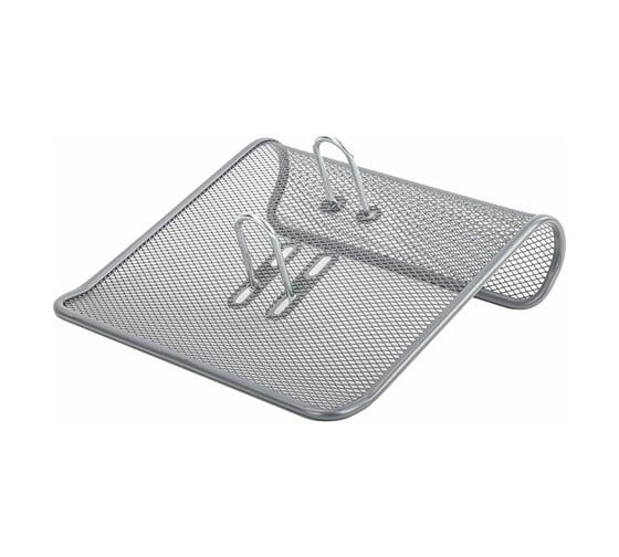 Изображение товара Большая подставка для календаря BRAUBERG Germanium, металлическая, 57x200x200 мм, серебристая 231973