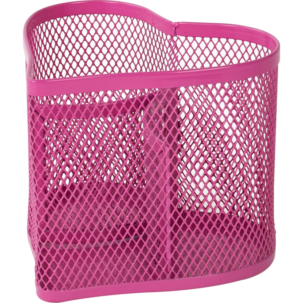 Изображение товара Подставка-органайзер BRAUBERG Germanium металлическая сердце розовая