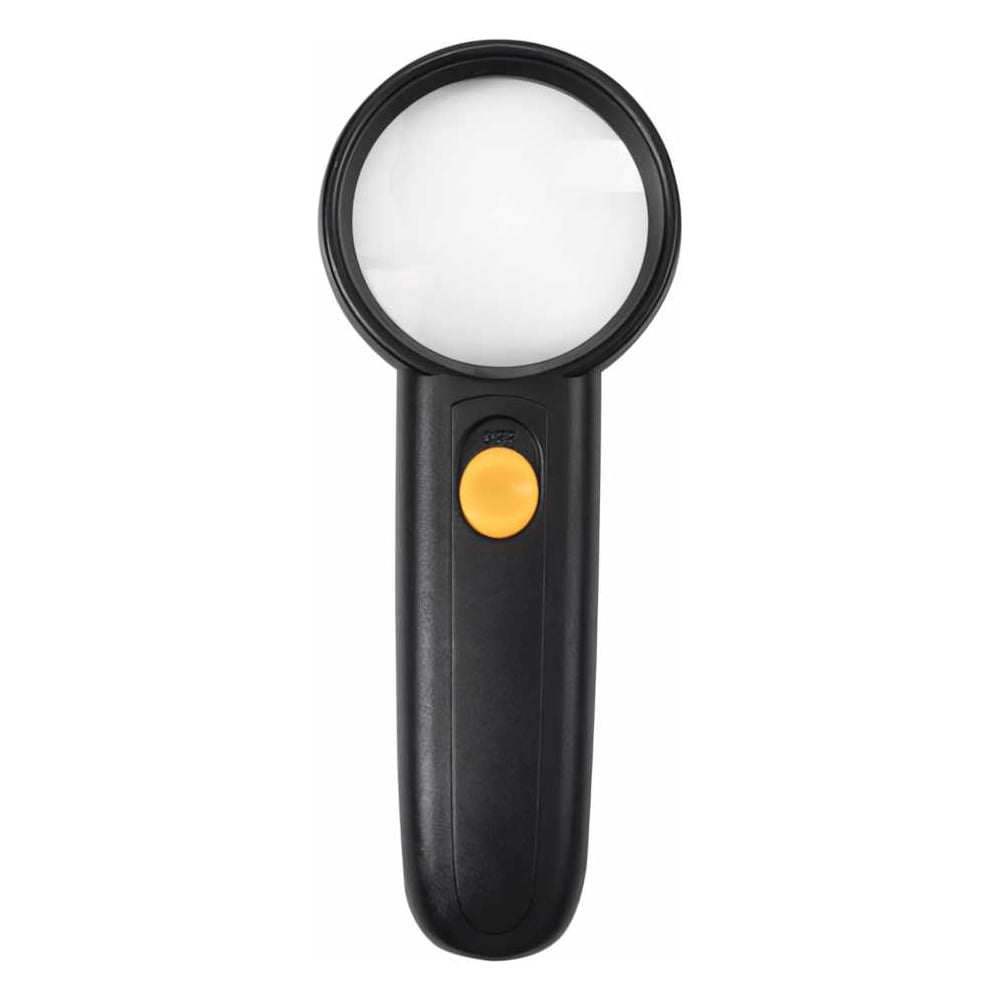 Изображение товара Просмотровая лупа BRAUBERG с подсветкой, увеличение 5 крат и диаметр 50 мм