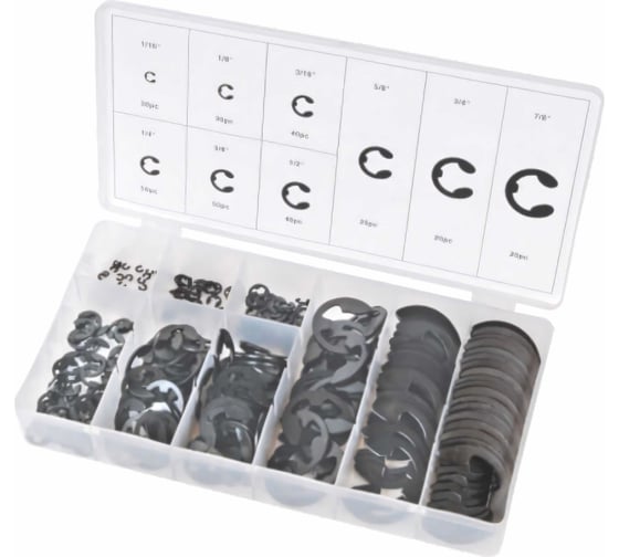 Изображение товара Набор Е-образных стопорных колец Сервис Ключ 300 предметов 73300