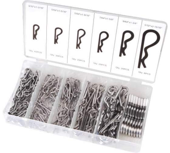 Изображение товара Набор пружинных шплинтов Сервис Ключ 150 предметов 73151