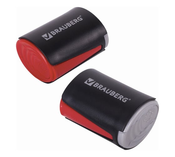 Изображение товара Точилка для чернографитных и цветных карандашей BRAUBERG Delta 2 отверстия, в дисплее 223592