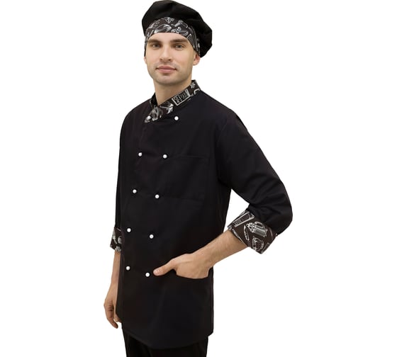 Изображение товара Мужской китель повара Tekca Line размер 56-58, рост 182-188 2000000213972У