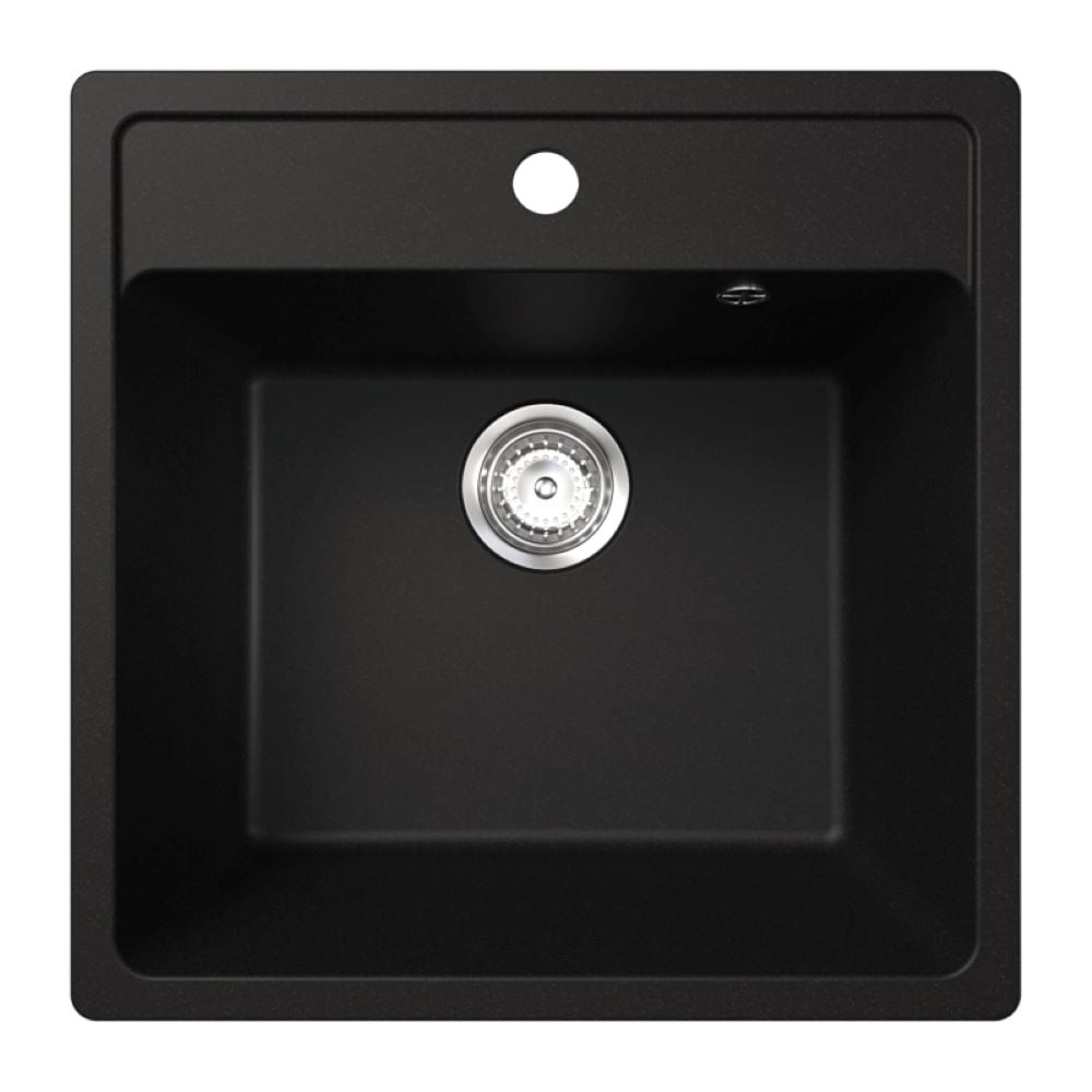Изображение товара Мойка MIXLINE МЛ-ГМ08 ML-GM08 КОМФОРТ ультра-черная 344 500_500_200мм 558729