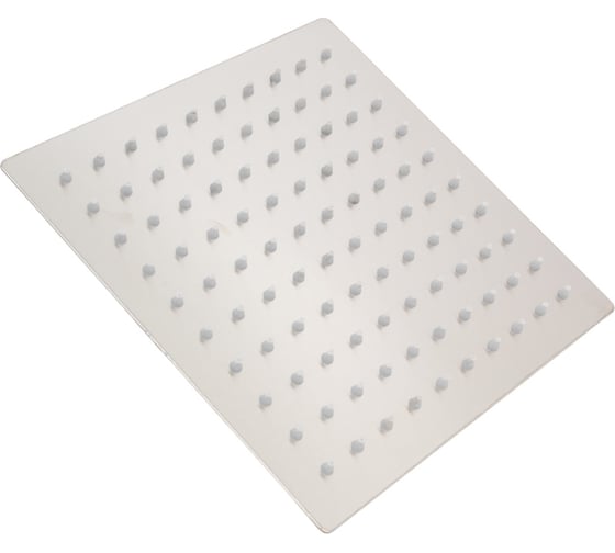 Изображение товара Потолочная лейка для душа OUTE квадратная, 20x20 см, матовый хром, кронштейн с шарниром TH100S-8