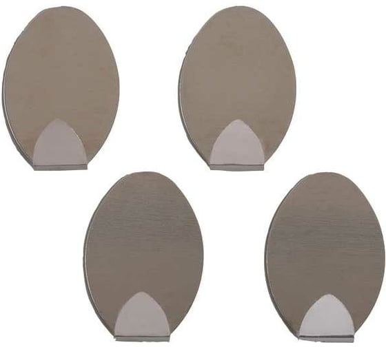 Изображение товара Набор металлических крючков на липучке Доляна Овал 4 шт. 1894784