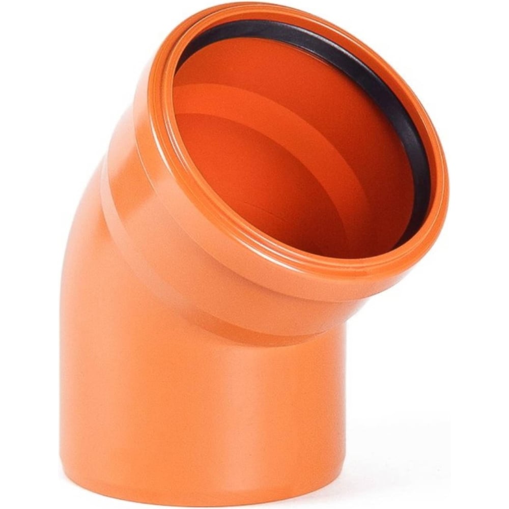 Изображение товара Отвод ХЕМКОР НПВХ 315х45° кирп для внутренней канализации