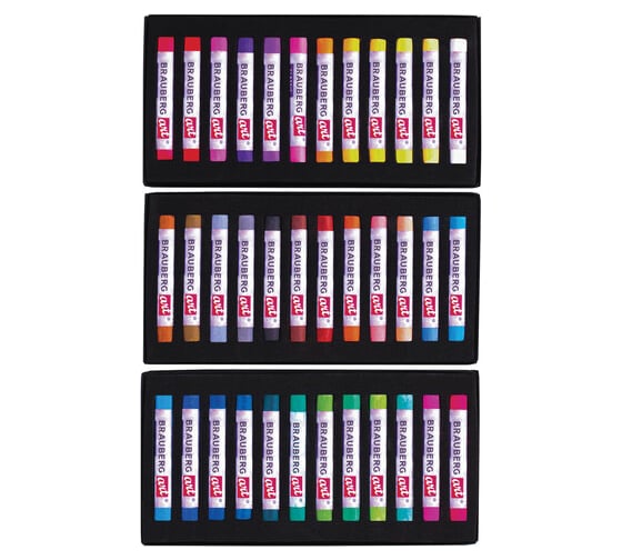 Изображение товара Художественная сухая пастель BRAUBERG ART CLASSIC 36 цветов, круглое сечение 181455