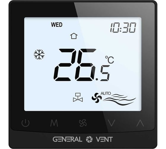 Изображение товара Термостат электронный General Vent GT115W-4DT(B)