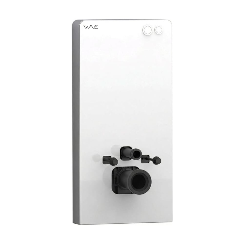 Система инсталляции WAVE В-500/007П/ W-500/007 Pn Out White, приставная, ПНЕВМ, БЕЛОЕ СТЕКЛО, 500 мм 558317