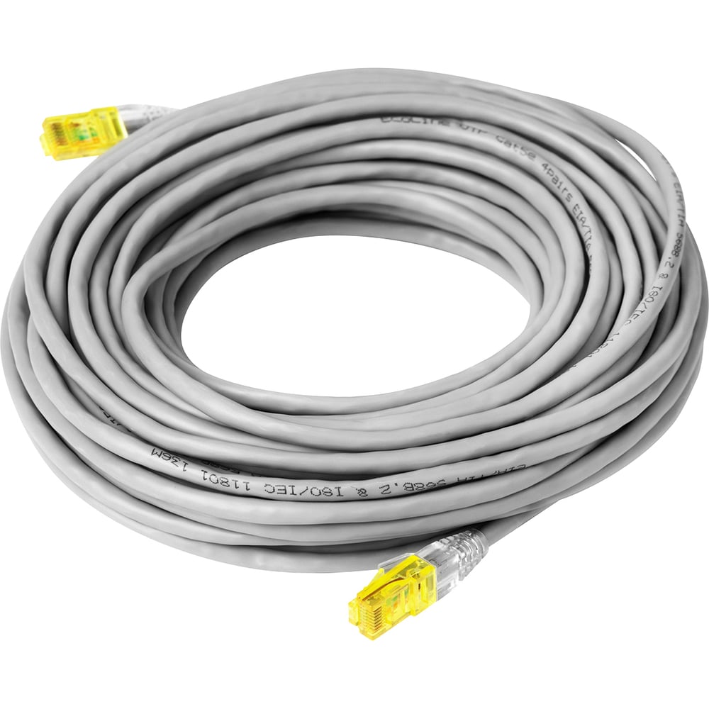 Изображение товара Патч-корд RJ-45 до RJ-45 cat 5e 15м TWIST U/UTP серый