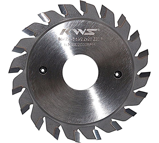 Изображение товара Диск пильный подрезной регулируемый KWS 80x20x2.8-3.6x20T (10+10) P K5 TKNC00011