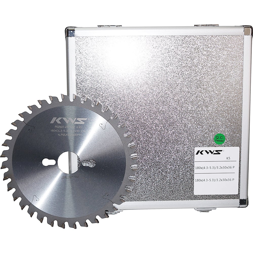 Диск пильный KWS PCD 180x30x4.3-5.3x36T P 2/7/42+2/10/60 К5 PCNCC0110