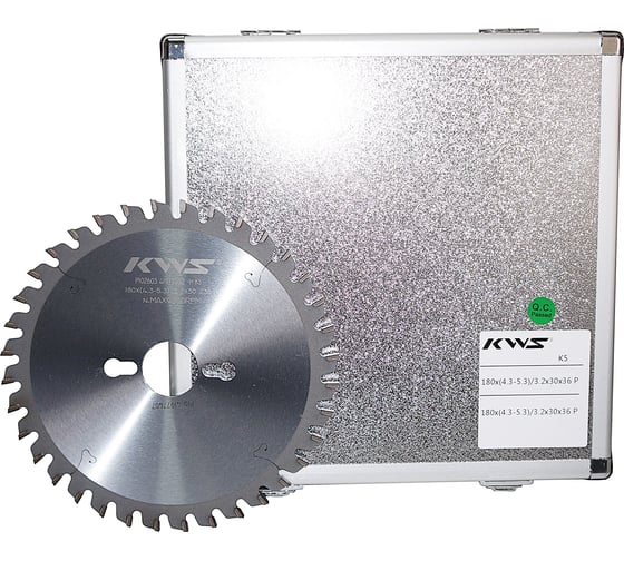 Изображение товара Диск пильный KWS PCD 180x30x4.3-5.3x36T P 2/7/42+2/10/60 К5 PCNCC0110