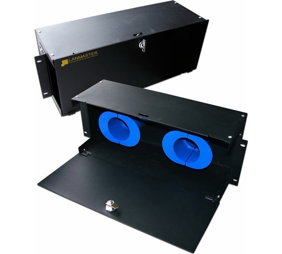 Изображение товара Органайзер для оптического кабеля LANMASTER 19 4U LAN-ORG/FO-4U