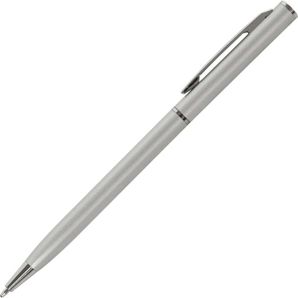 Шариковая ручка BRAUBERG Delicate Silver бизнес-класс, корпус серебристый, узел 1 мм, линия письма 141401