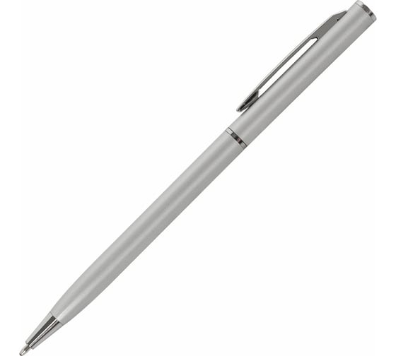 Изображение товара Шариковая ручка BRAUBERG Delicate Silver бизнес-класс, корпус серебристый, узел 1 мм, линия письма 141401