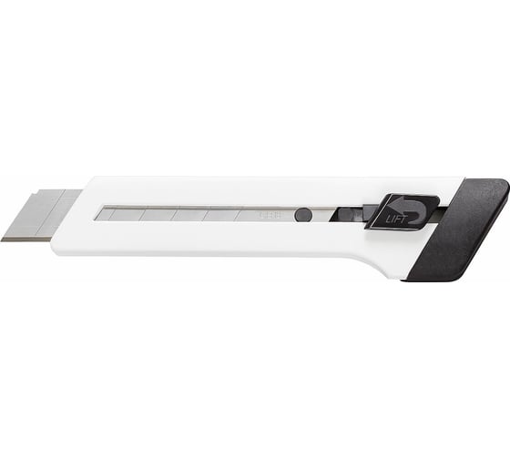 Изображение товара Канцелярский нож с зажимом EDDING 8 режущих секций, прорезь на рукоятке, белый E-M18#49