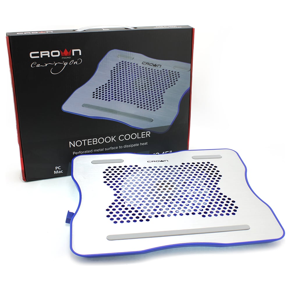 Изображение товара Подставка для ноутбука CROWN MICRO CMLC-1001 с вентилятором и регулировкой высоты Изображение товара Подставка для ноутбука CROWN MICRO CMLC-1001 с вентилятором и регулировкой высоты