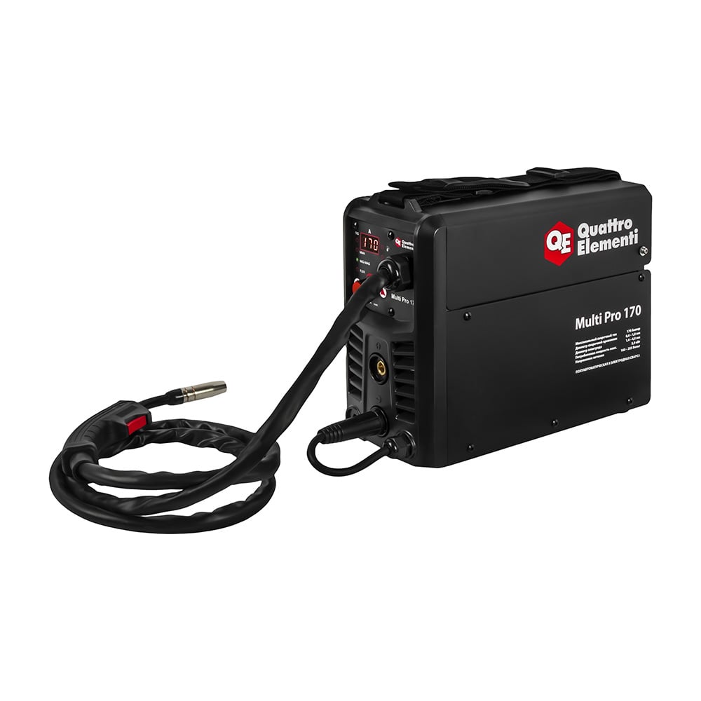 Изображение товара Полуавтомат сварочный QUATTRO ELEMENTI Multi Pro 170, 3 режима Изображение товара Полуавтомат сварочный QUATTRO ELEMENTI Multi Pro 170, 3 режима