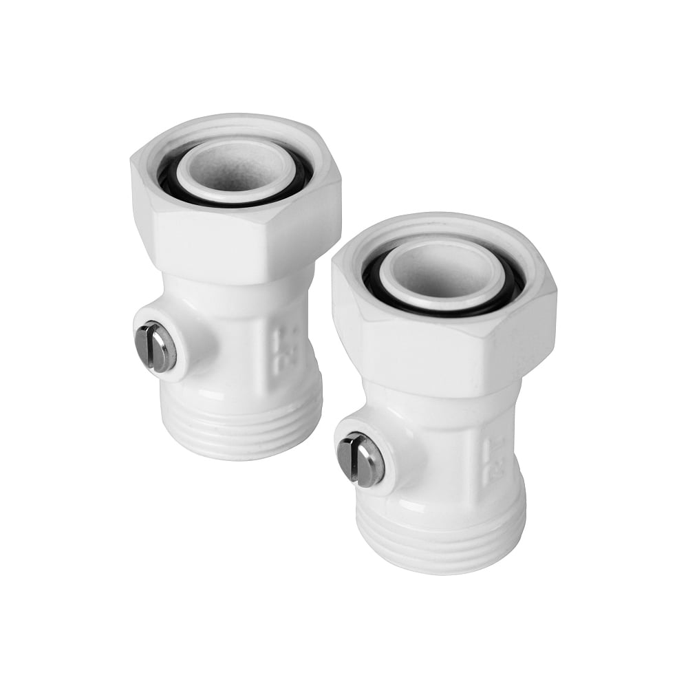 Набор нижнего подключения Royal Thermo Design прямой раздельный 3/4х3/4ЕК (белый) НС-1788191
