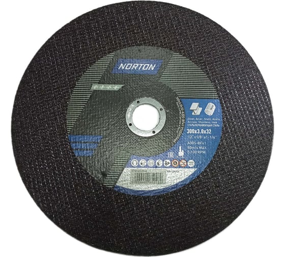 Изображение товара Отрезной круг по стали NORTON 300x3x32мм 77252925466