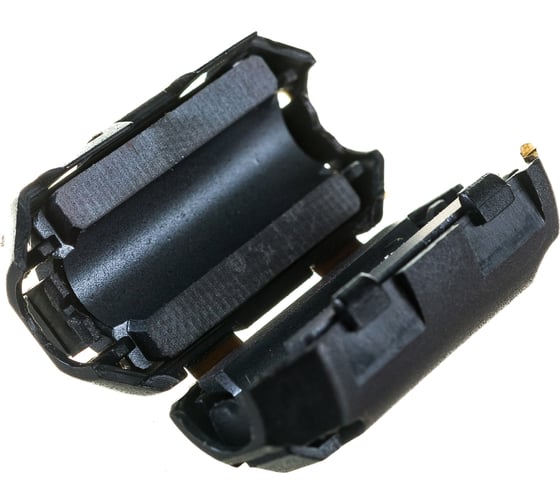 Изображение товара Ферритовый фильтр LANMASTER на шнур питания 3х0.75 мм2 с защелкой, черный LAN-FF-0.75-BK