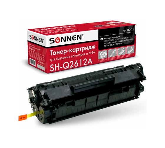 Изображение товара Лазерный картридж для HP LaserJet SONNEN SH-Q2612A 1018/3052/М1005 362425