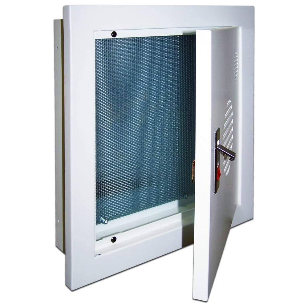 Изображение товара Встраиваемый шкаф с панелью крепления LANMASTER 400x380x100 мм, серый LAN-HCS-BOX