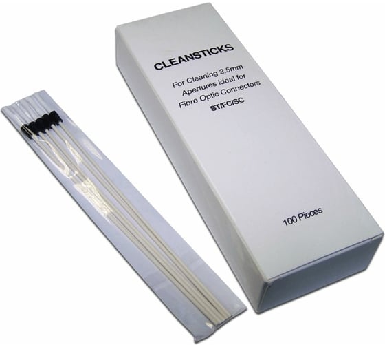 Изображение товара Чистящие палочки LANMASTER для оптических разъемов 2.5 мм, 100 шт. LAN-FT-CL/ST2