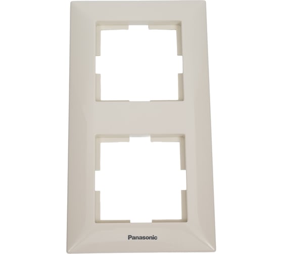 Изображение товара 2-ая рамка Panasonic вертикальная крем Arkedia WMTF0812-2BG