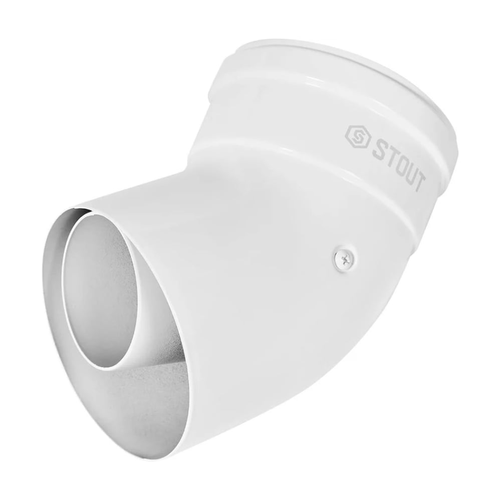 Изображение товара Отвод STOUT SCR-8125-000045  45 традиц, коакс, D80(п-м)/125(п-м) PEE9H4MMB408UL