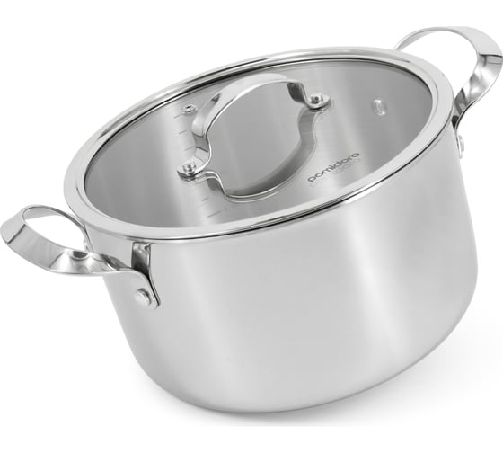 Изображение товара Кастрюля Pomi d'Oro с крышкой 22 см 4,5 л P595729 Maestro