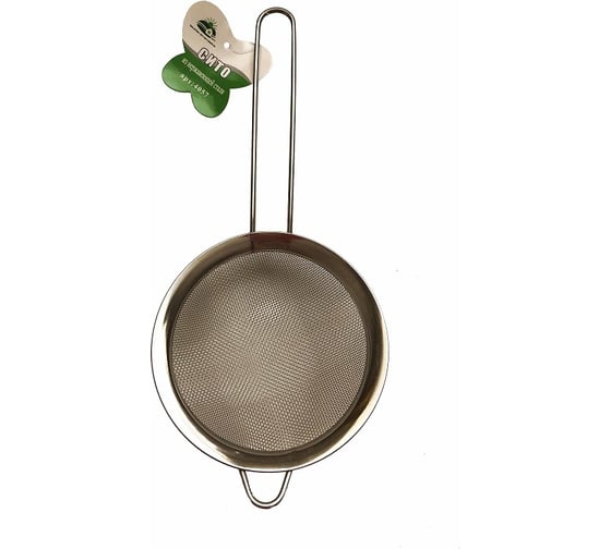 Изображение товара Сито Заря нержавейка металлическая ручка 12 см 4057