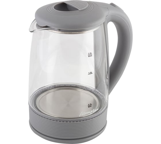 Изображение товара Электрический чайник Матрёна MA-009 2,0 л стекло серый 005417