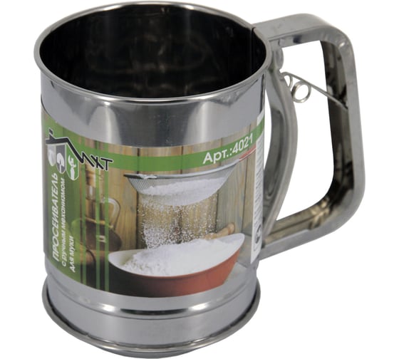 Изображение товара Просеиватель с ручным механизмом для муки Заря 4021