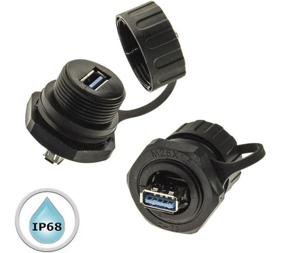 Изображение товара Герметичный разъем RUICHI M25USBZ0-3.0G 107875