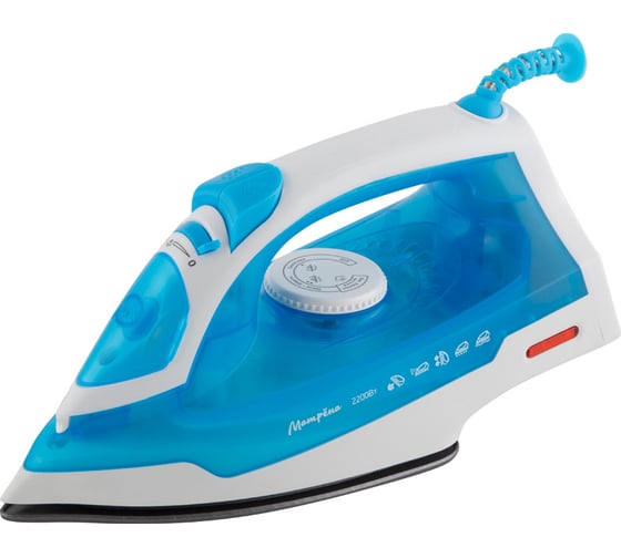 Изображение товара Утюг Матрёна MA-046 голубой 2200 Вт, пар, спрей, паровой удар, функция самоочистки, тефлоновая подошва 006388