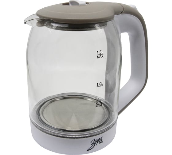 Изображение товара Электрический стеклянный чайник Заря 258-01