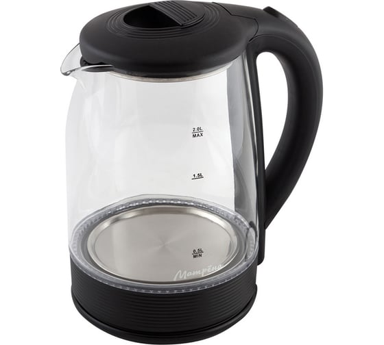 Изображение товара Электрический чайник Матрёна MA-009 2,0 л стекло черный 005418