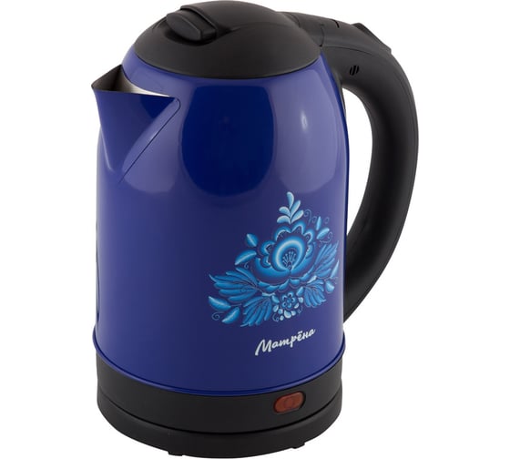 Изображение товара Электрический чайник Матрёна MA-005 2,0 л стальной синий гжель 006751