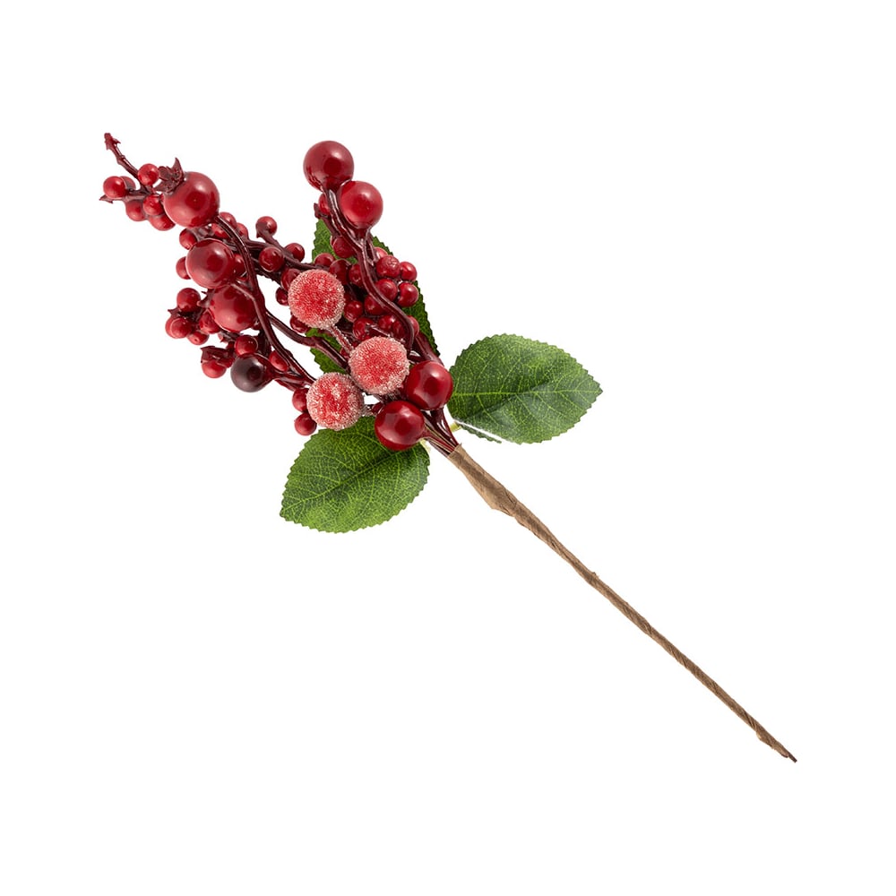 Изображение товара Искусственные цветы Ветка с ягодами Красные Волшебная страна SYFD-3919154