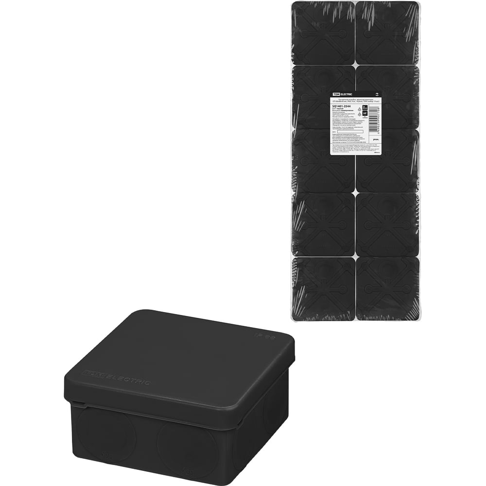 Изображение товара Коробка распределительная TDM ELECTRIC ОП 80х80х40 мм IP66
