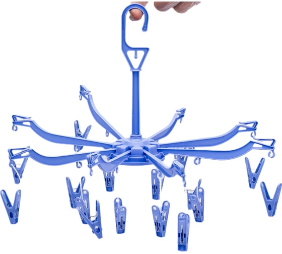 Изображение товара Вешалка для сушки мелочей Рыжий кот 16 прищепок 311379
