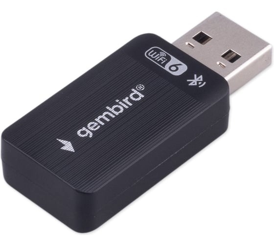 Изображение товара Сетевой адаптер Gembird WiFi+Bluetooth 900 Мбит, 2.4/5 ГГц, USB, 802.11b/a/g/n/ac/ax,AIC8800M80, WNP-UA-012
